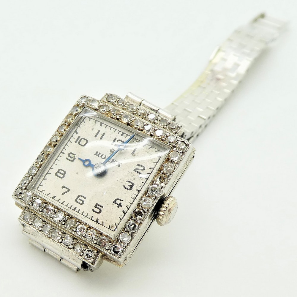 Original antique diamond set watch