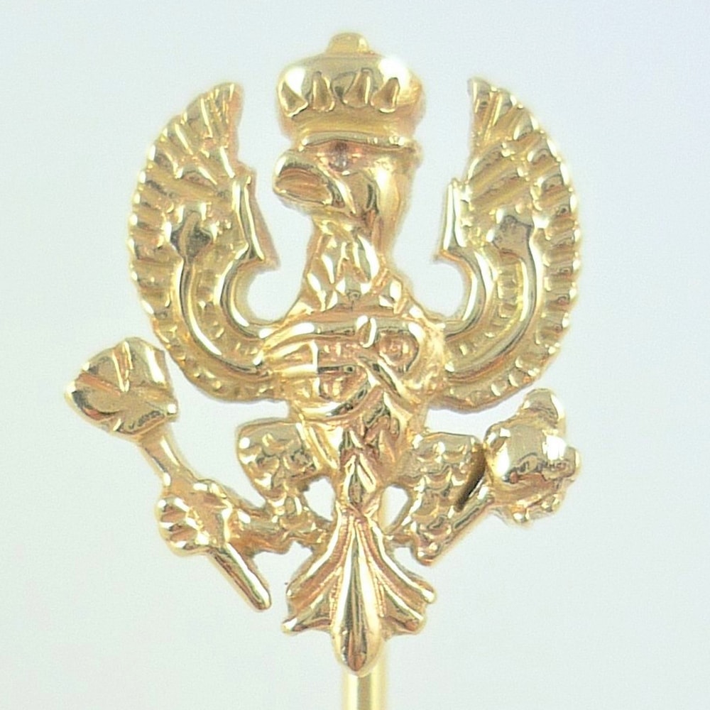 Regimental tie pin 14/20 Hussars in gold