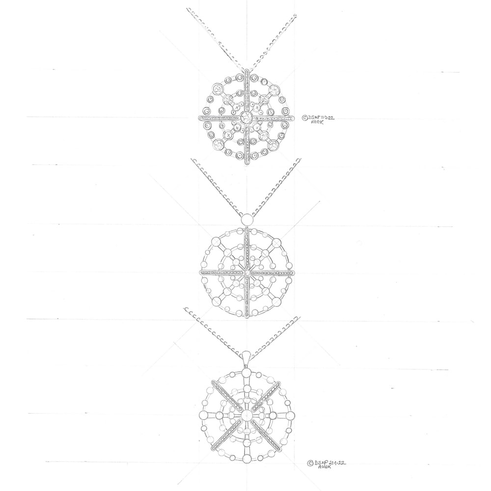 Diamond pendant design options