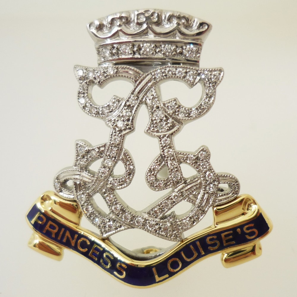 Sweetheart military brooch Argyll and Sutherland Highlanders A&SH