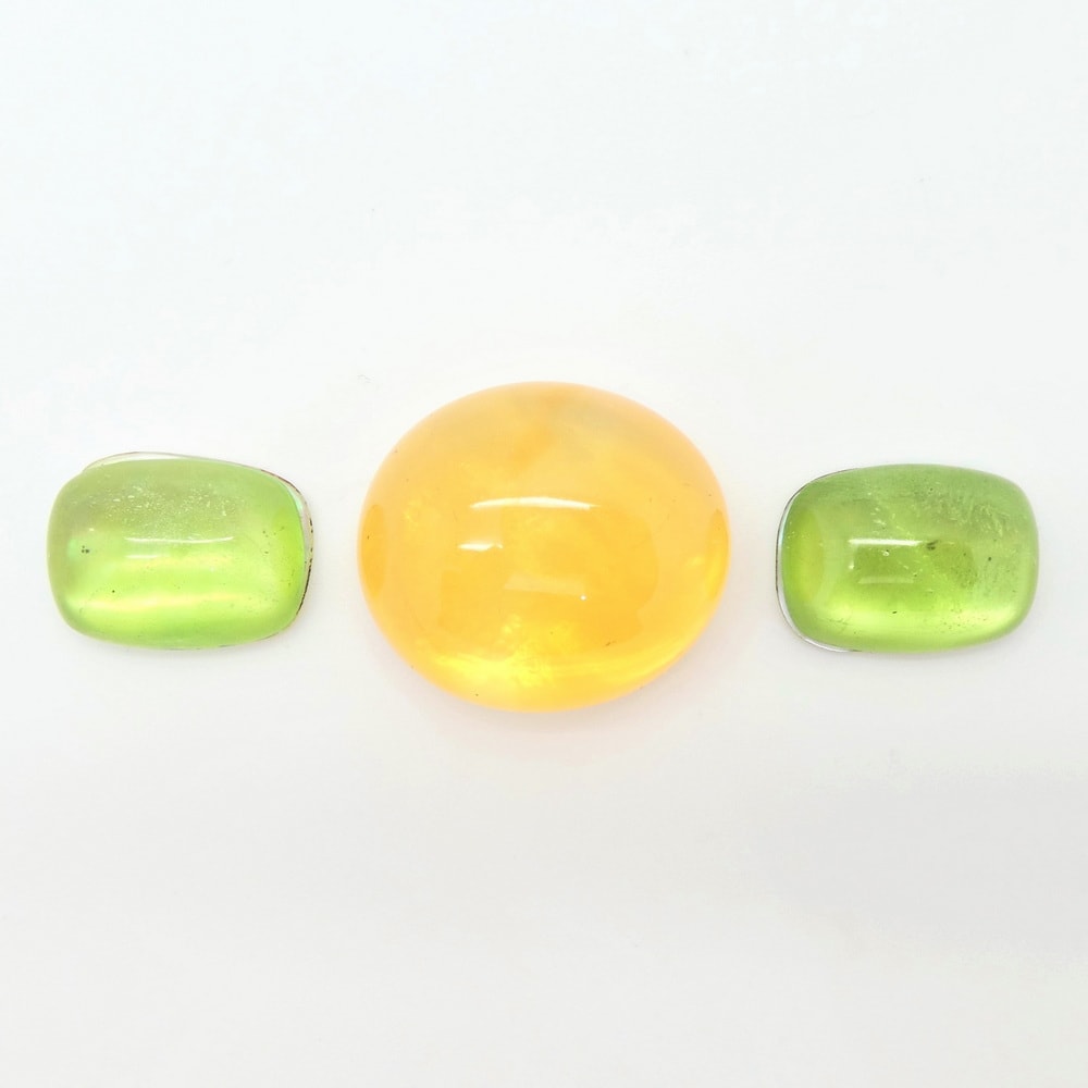 Gem set bangle citrine and peridots