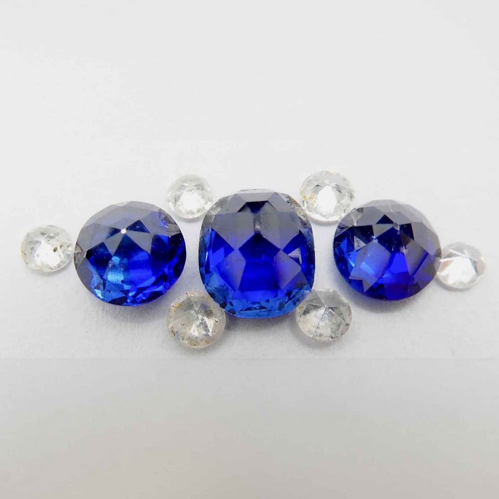 Loose sapphires & diamonds from old jewels