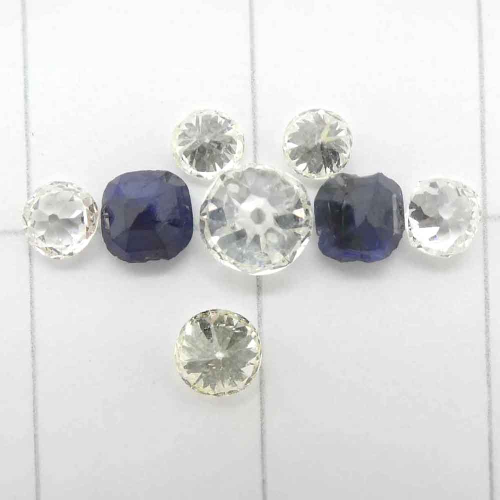 Loose sapphires & diamonds from old jewels