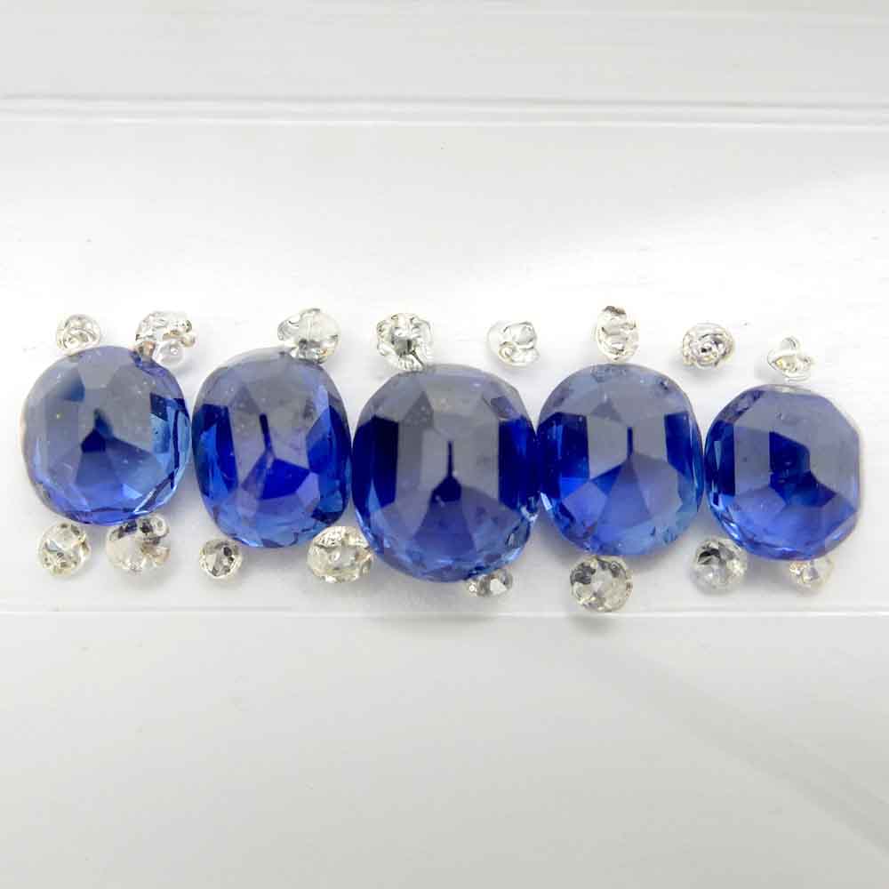 Loose sapphires & diamonds from old jewels